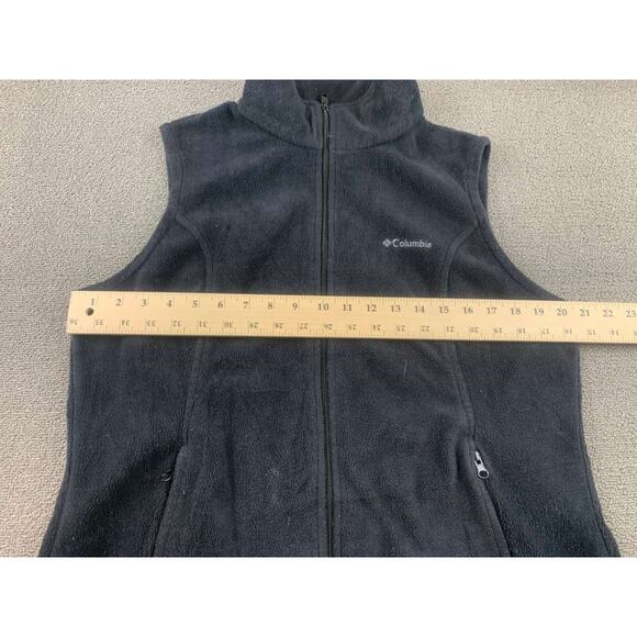Columbia Sportswear Men's Large Black Full-Zip Fleece Vest for Outdoor Work Hike - Picture 8 of 13